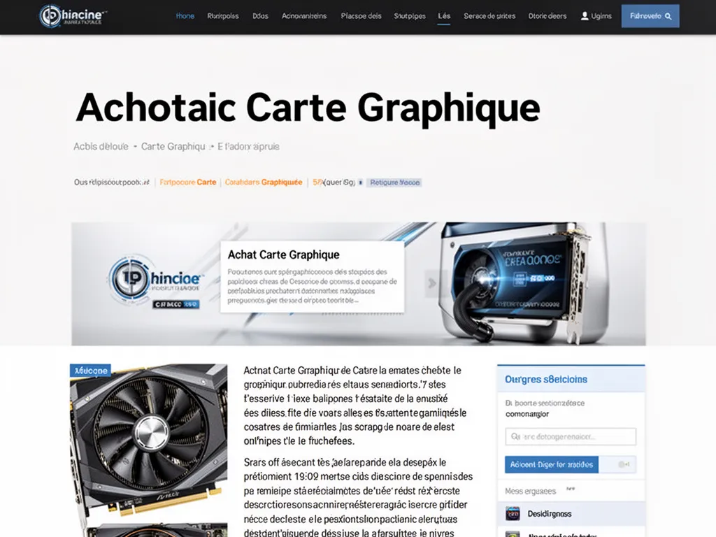 Une carte graphique Nvidia GeForce RTX série 5000 avec trois ventilateurs, posée sur un fond sombre, éclairée par des LEDs discrètes.