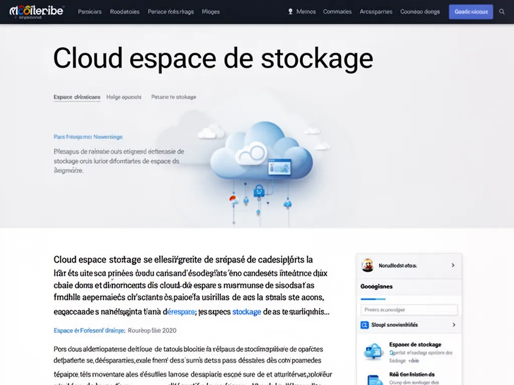 Écrans et nuage stylisé représentant des fichiers synchronisés entre un ordinateur et le cloud