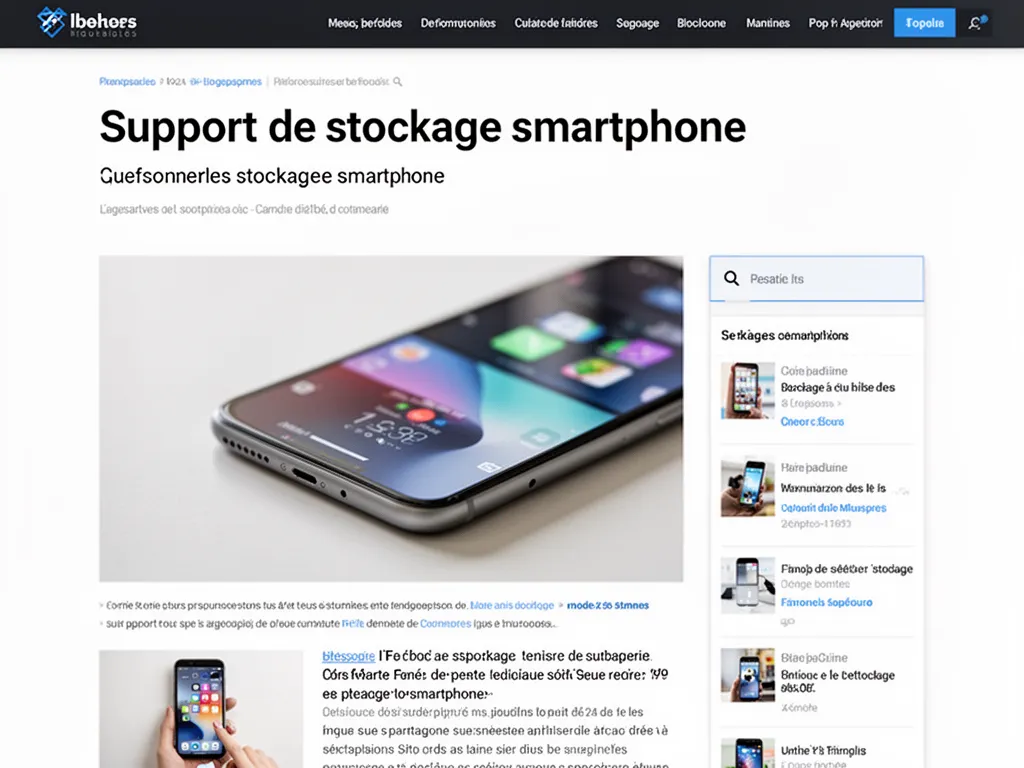 Plusieurs supports de stockage pour smartphone : microSD, clé USB‑C et disque dur portable posés sur une table