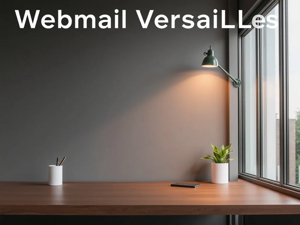 Un utilisateur configure la sécurité de son webmail Versailles sur un écran d'ordinateur